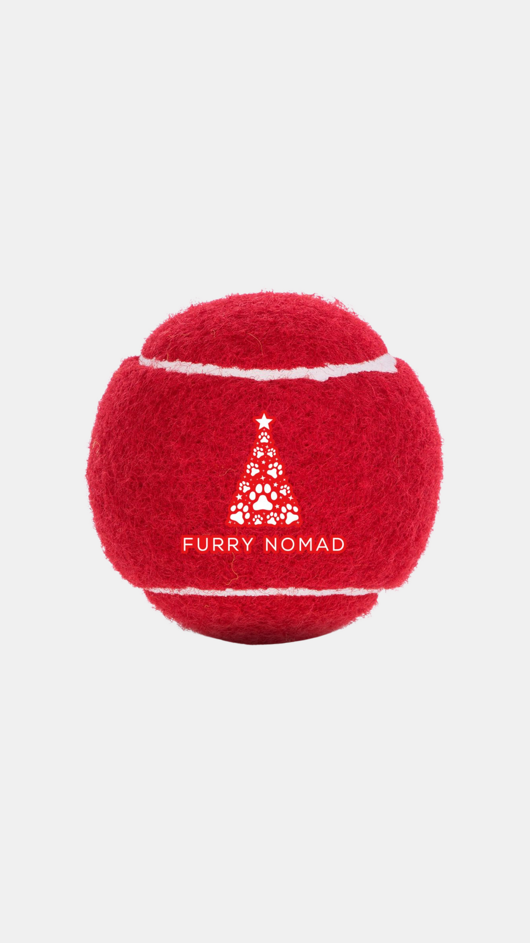 Doggie Christmas Tennis Ball