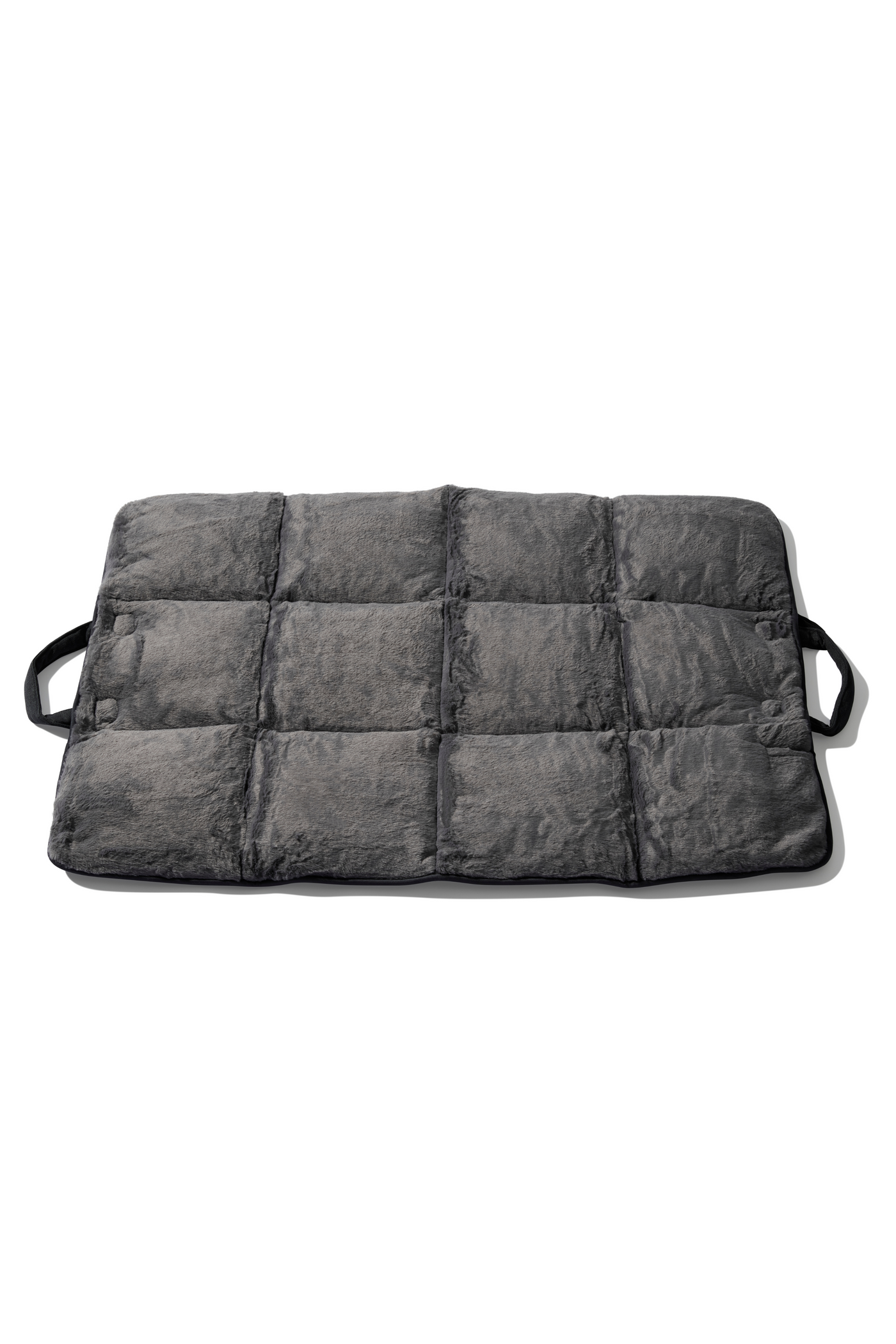 dog travel bed charcoal open#color_charcoal