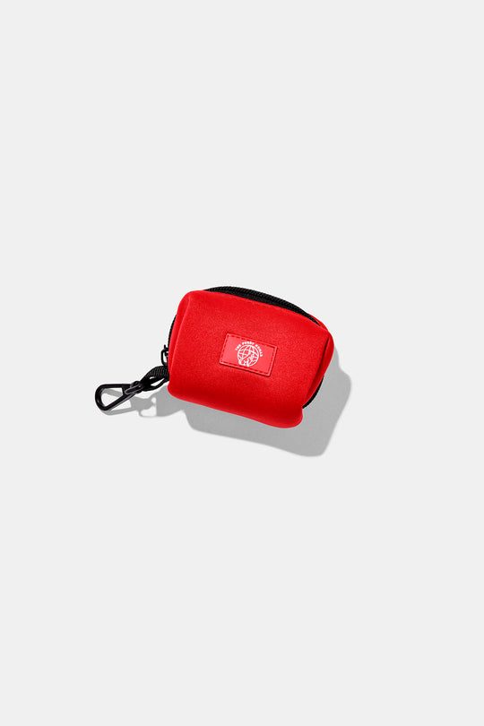 cherry red poop bag holder#color_cherry-red