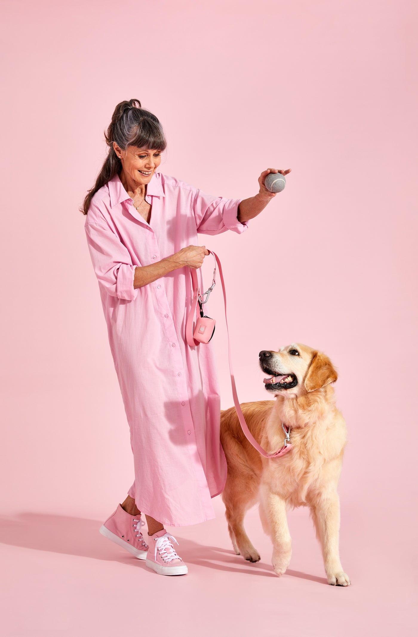 bubblegum pink dog collar walk kit#color_bubblegum-pink