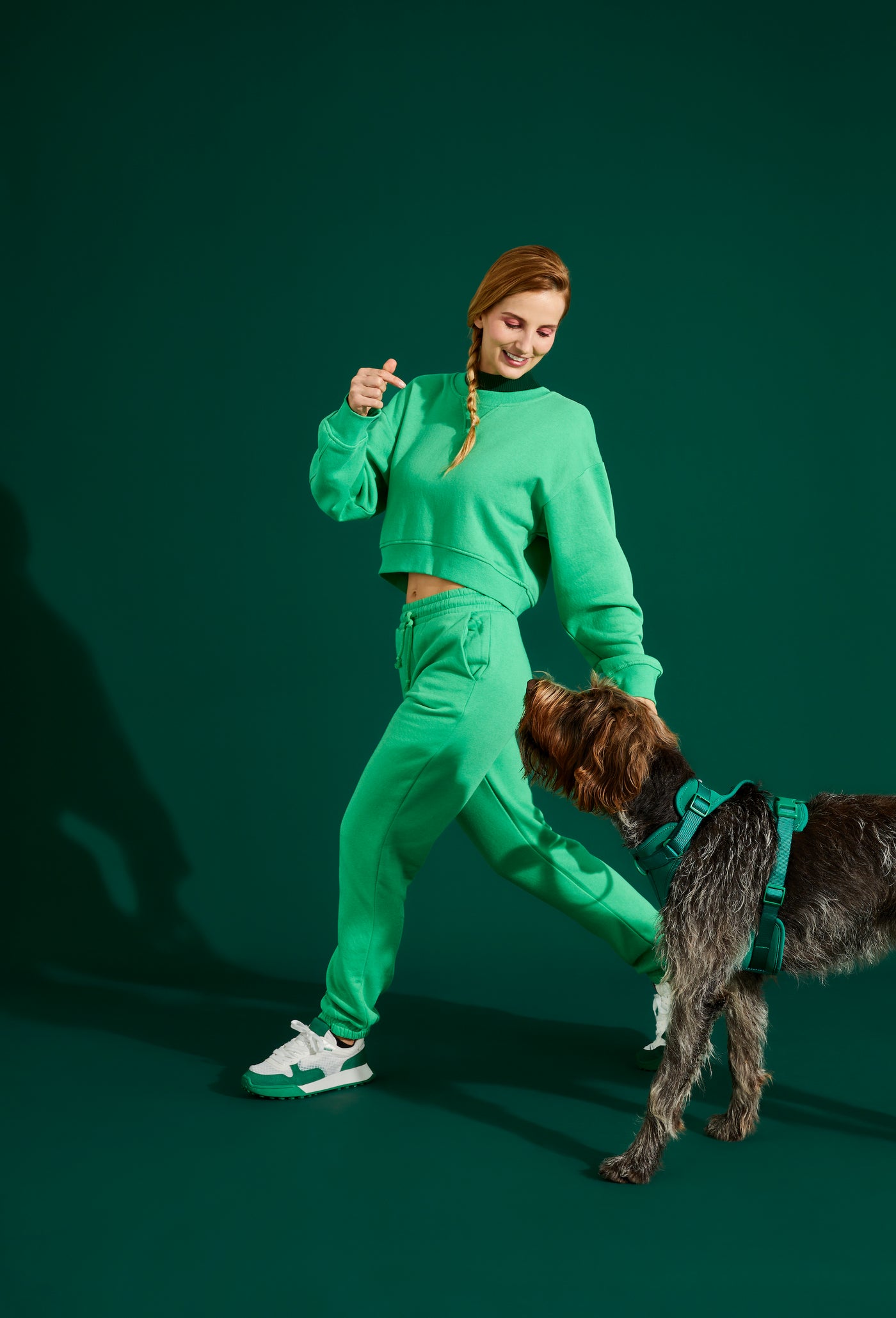 forest green dog harness#color_forest-green